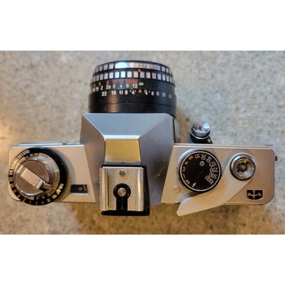 Praktica LB2 35mm SLR Film Camera 50MM F2.8 Meyer-Optik Domipla Hard Case - Picture 3 of 13